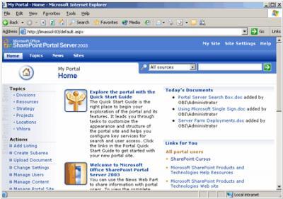 Sharepoint Portal Server 2003