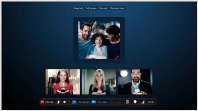 Skype videoconferencing