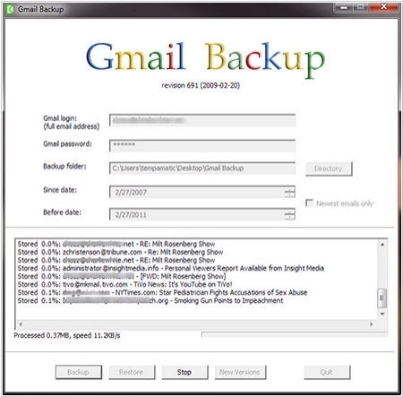 GMail Backup